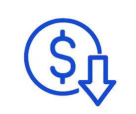 Icono de ahorra tiempo y dinero