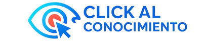 Logotipo con fondo transparente del click al conocimiento
